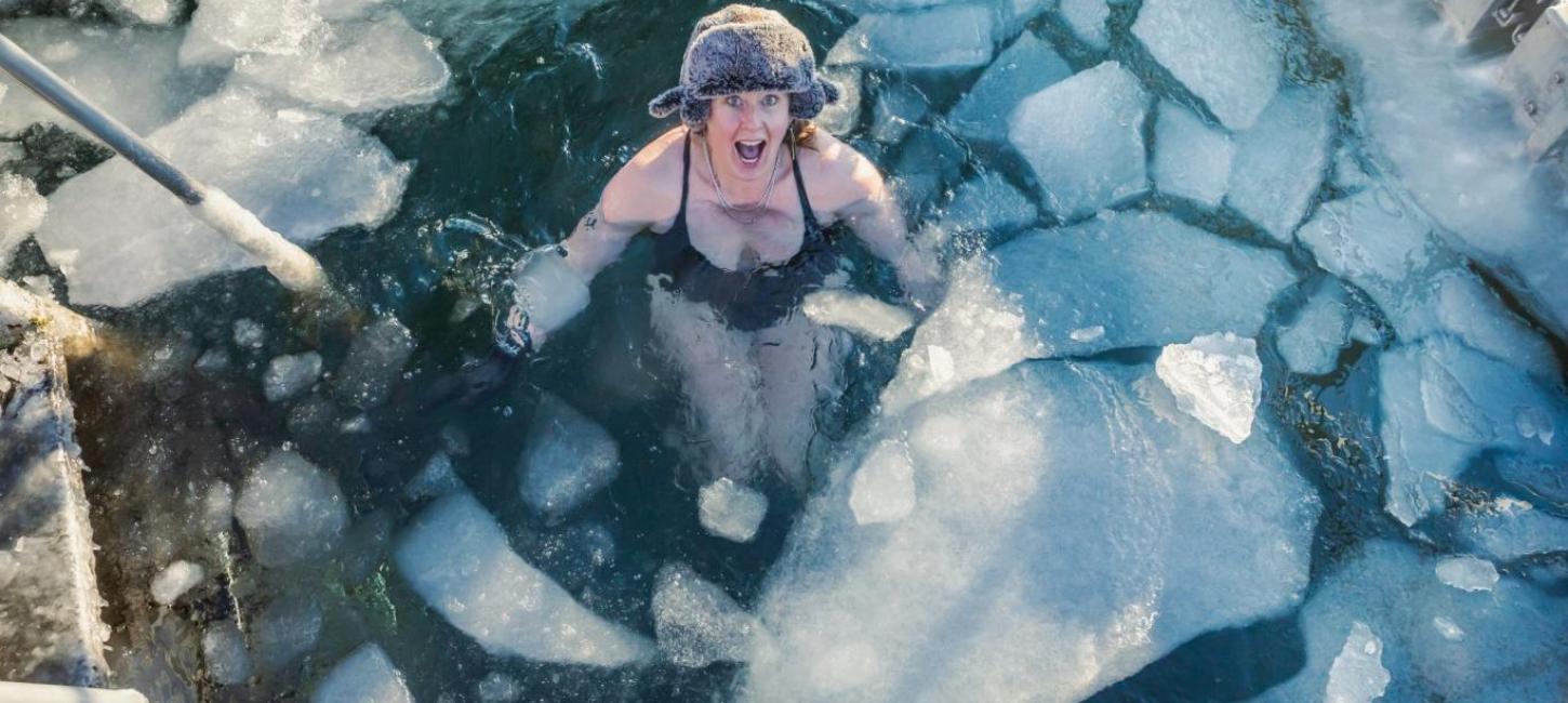 Winter swimming in Copenhagen