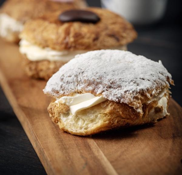 Fastelavnsboller, a special type of cake from Denmark