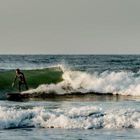 Surfing in Klitmoeller aka Cold Hawaii, North Jutland